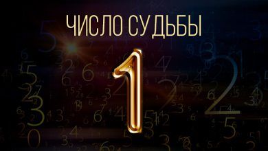 Число судьбы 1