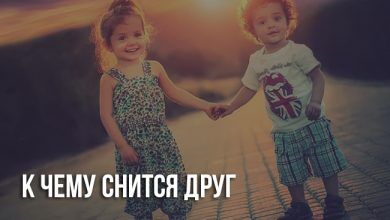 К чему снится друг